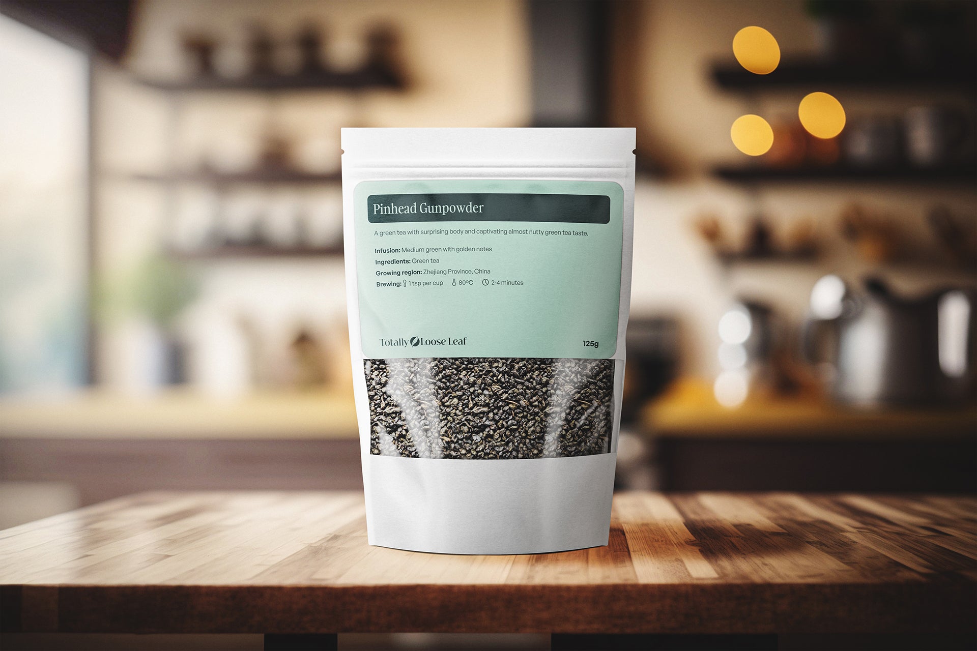 Pinhead Gunpowder Green Loose Leaf Tea - Totally Loose Leaf Pinhead Gunpowder Green Loose Leaf Tea - Totally Loose Leaf