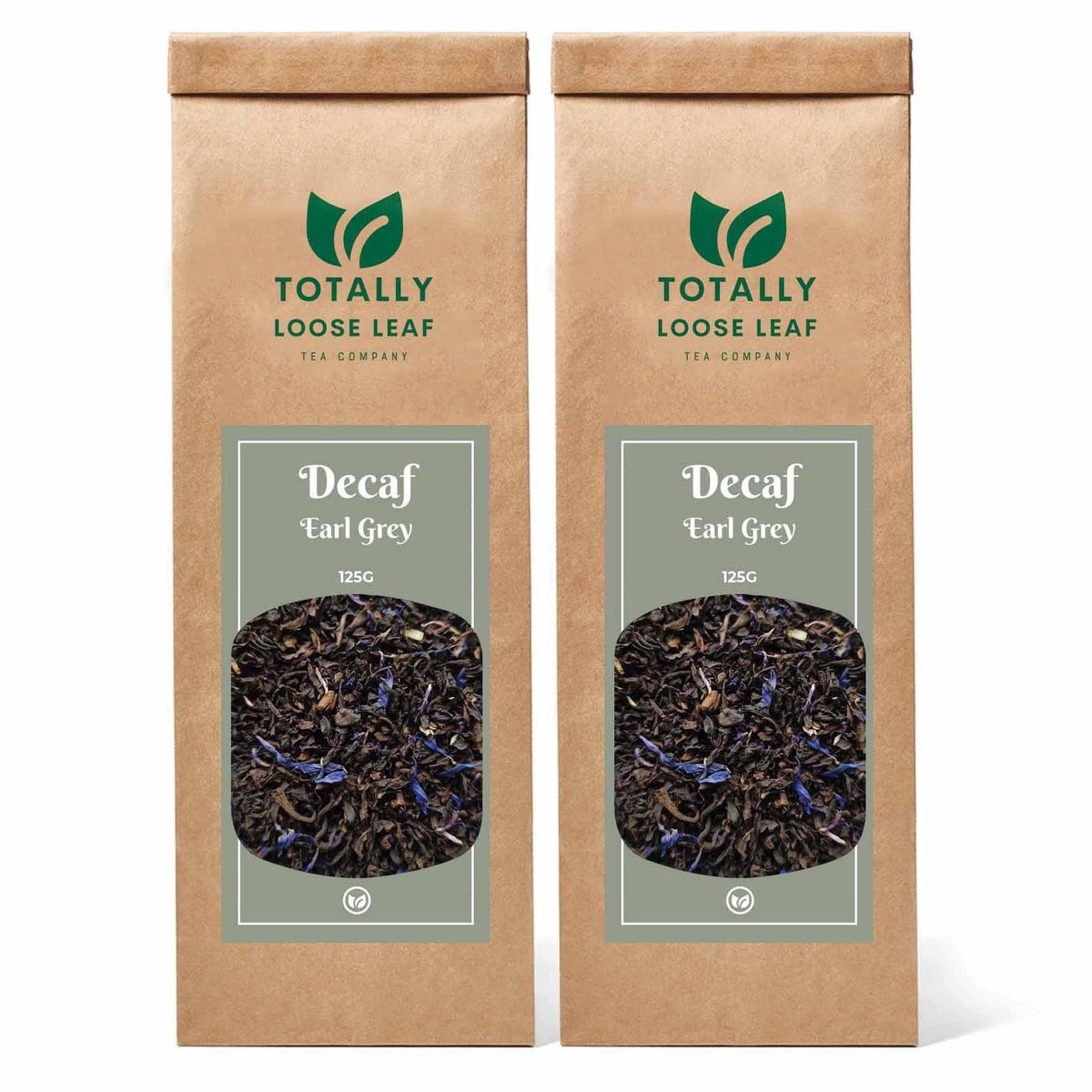 Decaf Earl Grey Breakfast Loose Leaf Tea - two pouches