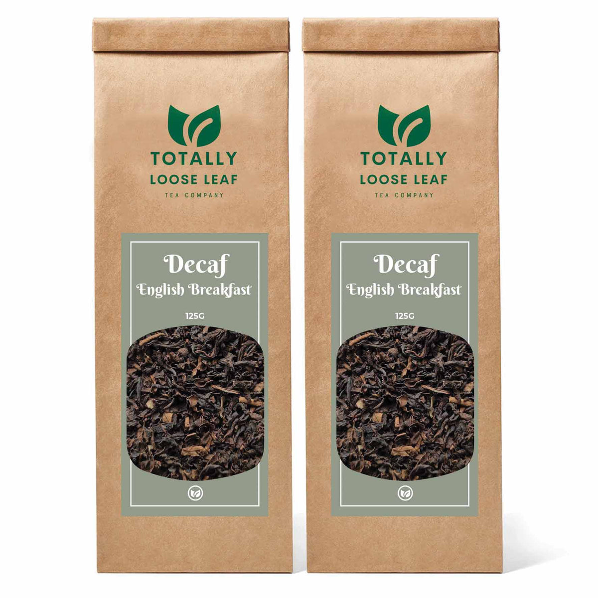 Decaf English Breakfast Loose Leaf Tea - two pouches