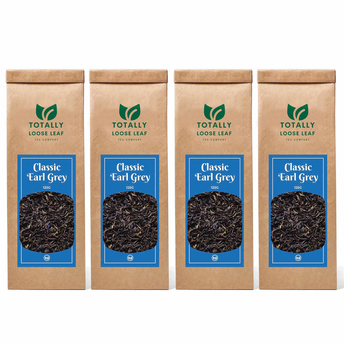 Classic Earl Grey Breakfast Loose Leaf Tea - four pouches