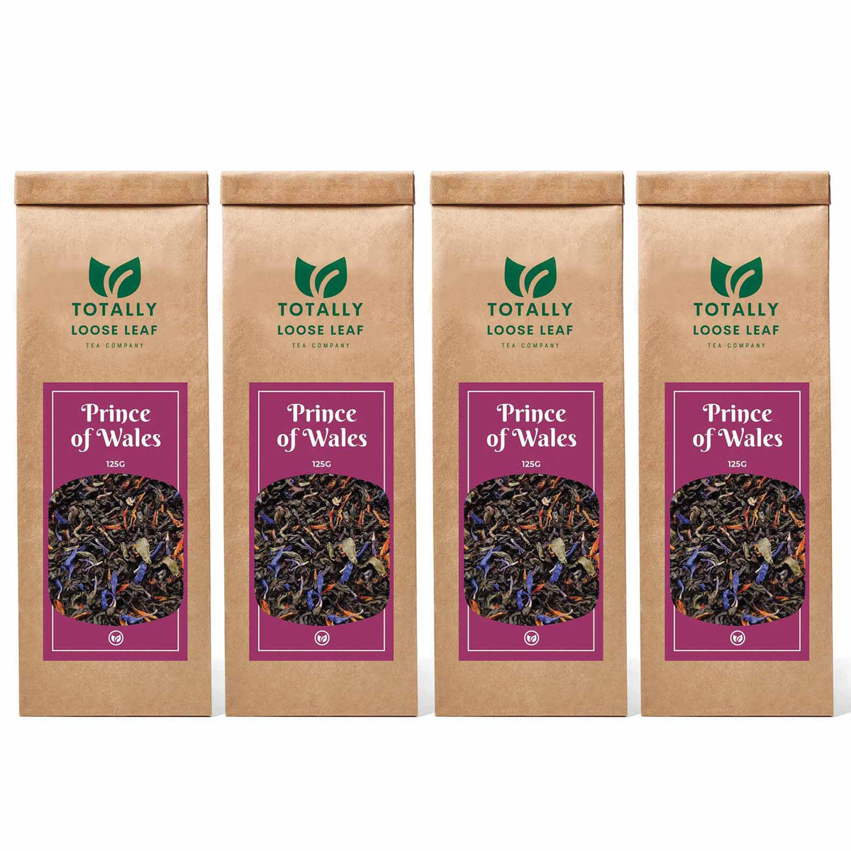 Prince of Wales Afternoon Loose Leaf Tea - four pouches