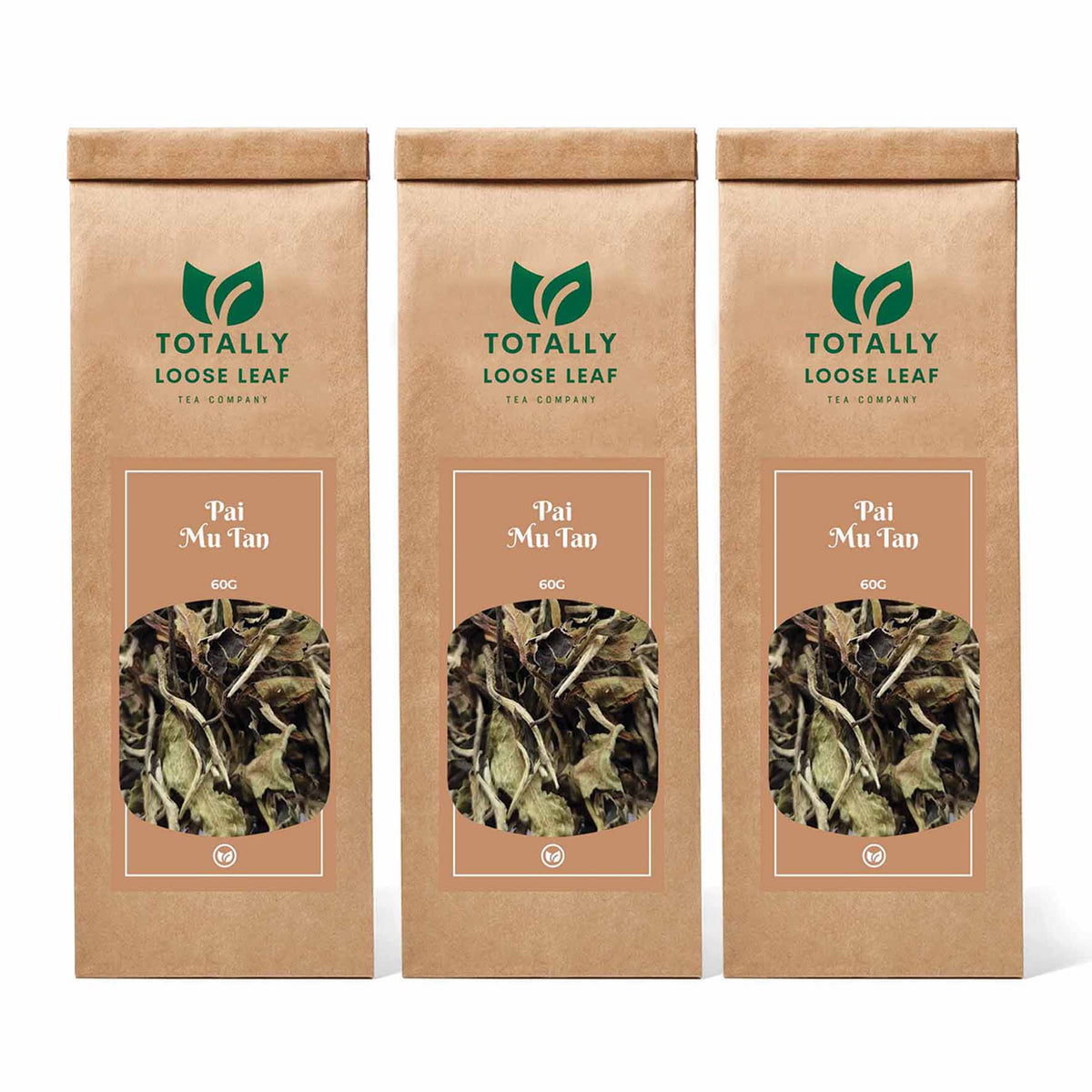 Pai Mu Tan White Loose Leaf Tea - three pouches