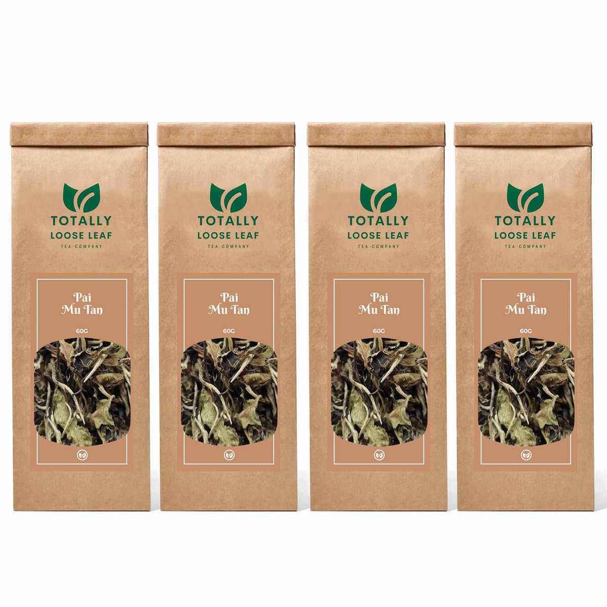 Pai Mu Tan White Loose Leaf Tea - four pouches