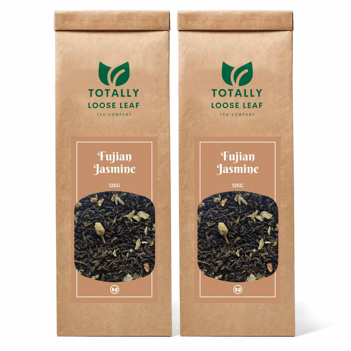 Fujian Jasmine Green Loose Leaf Tea - two pouches