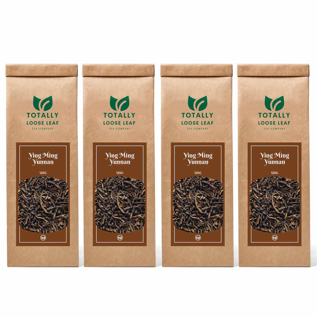 Ying Ming Yunnan Black Loose Leaf Tea - four pouches