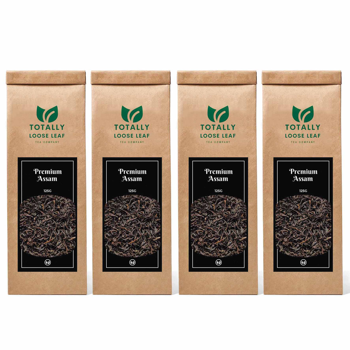 Premium Assam Black Estate Loose Leaf Tea - four pouches
