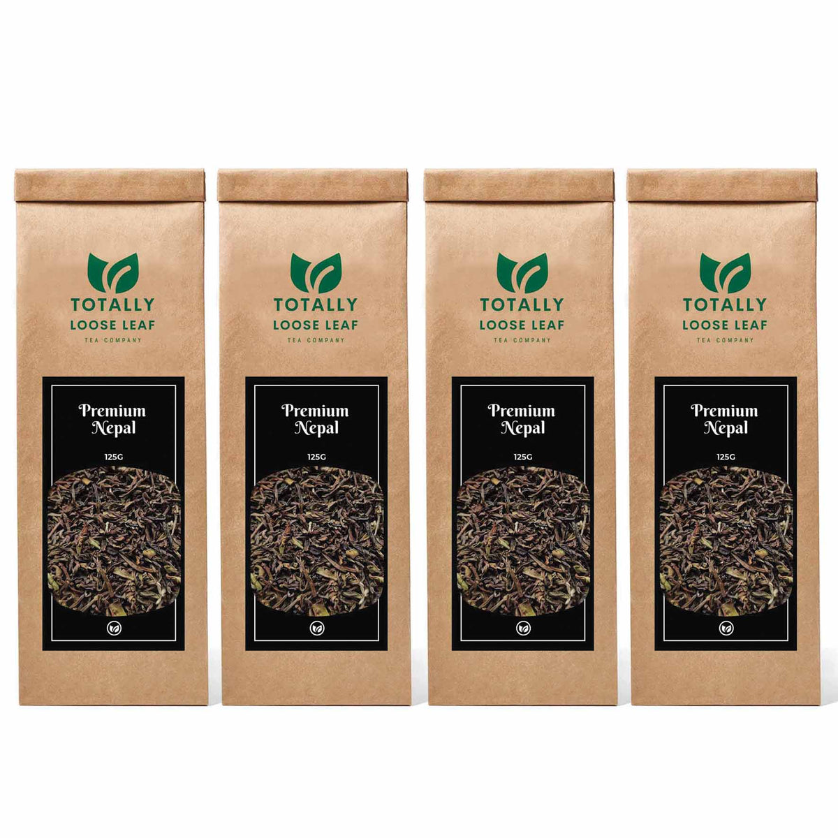 Premium Nepal Black Estate Loose Leaf Tea - four pouches