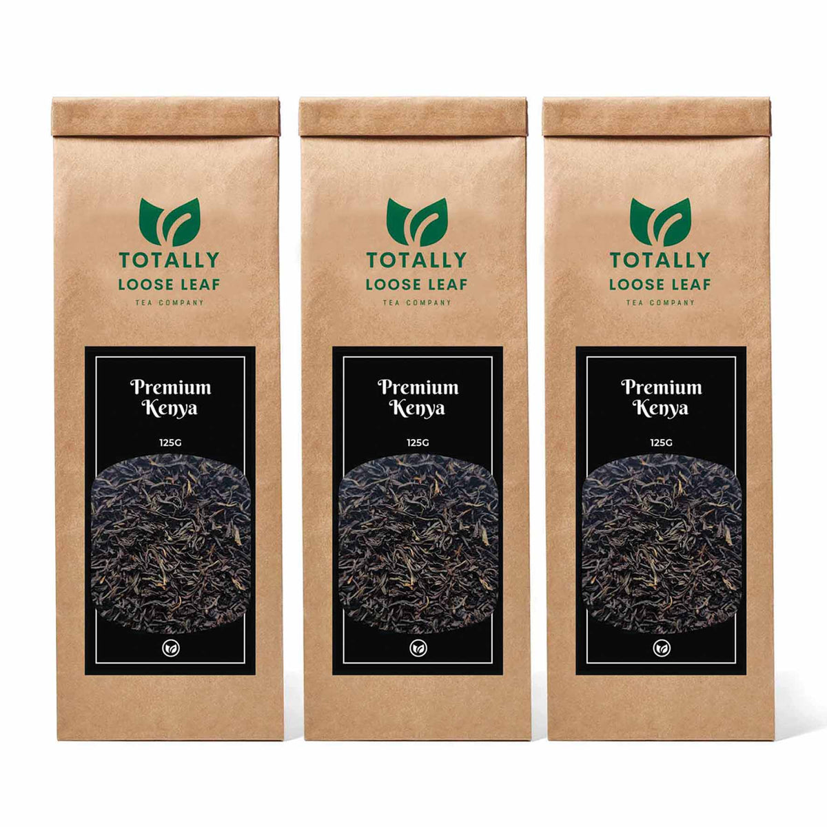 Premium Kenya Black Estate Loose Leaf Tea - three pouches
