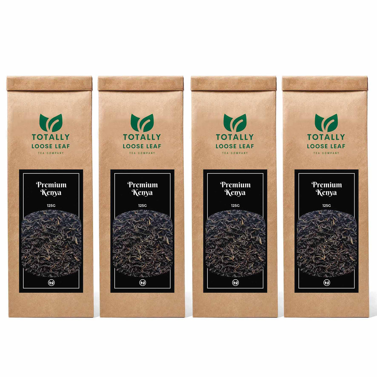 Premium Kenya Black Estate Loose Leaf Tea - four pouches