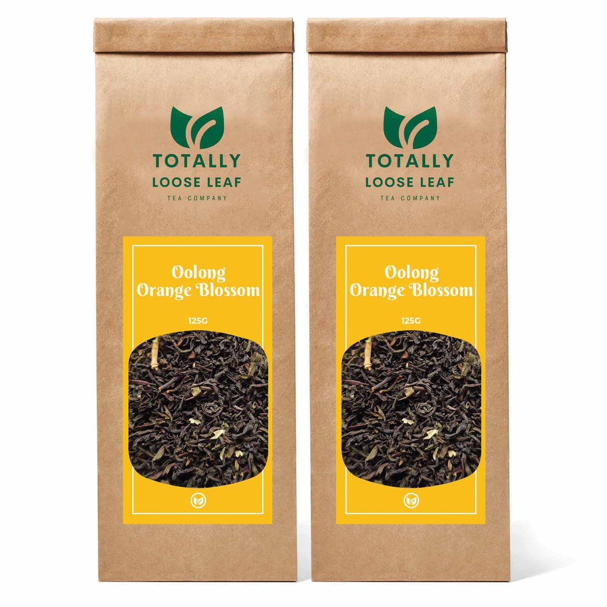Oolong Orange Blossom Loose Leaf Tea - two pouches