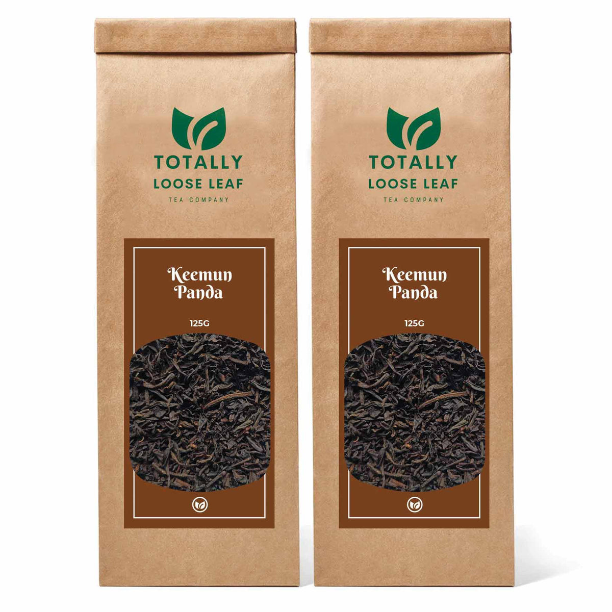 Keemun Panda Black Loose Leaf Tea - two pouches