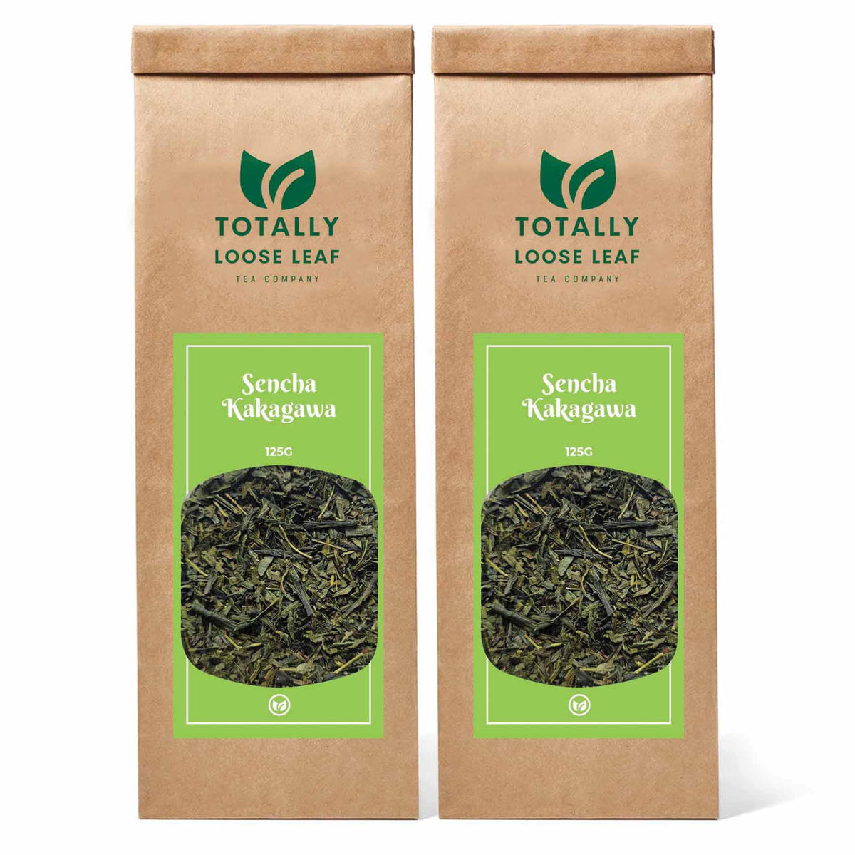 Sencha Kakagawa Green Loose Leaf Tea - two pouches