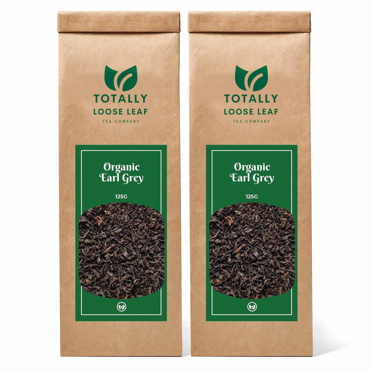 Organic Earl Grey Breakfast Loose Leaf Tea - two pouches