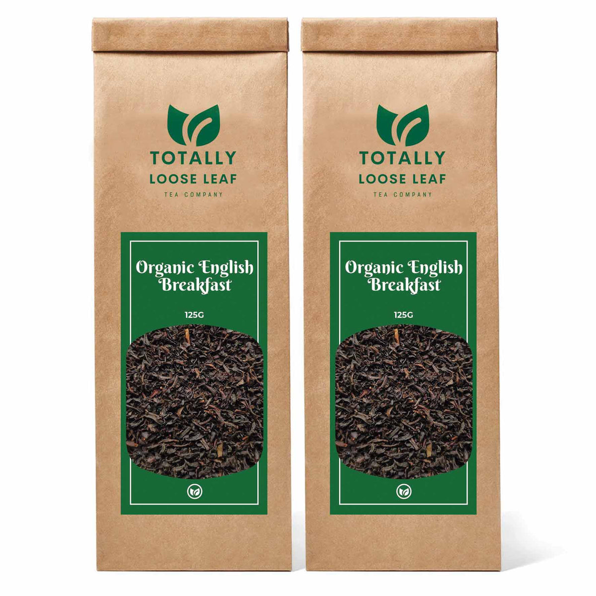 Organic English Breakfast Loose Leaf Tea - two pouches